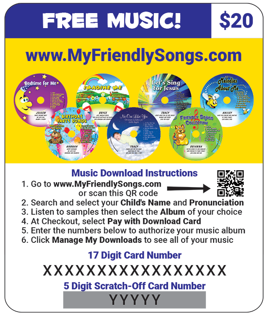 Sample My Friendly Songs download card
